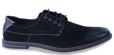 Półbuty męskie Unisoft 26MN26-273 czarny