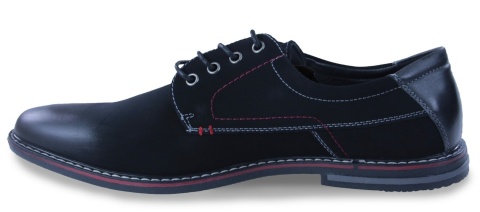 Półbuty męskie Unisoft 26MN26-273 czarny