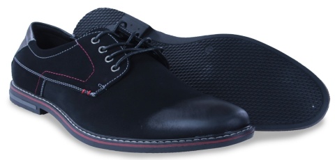 Półbuty męskie Unisoft 26MN26-273 czarny