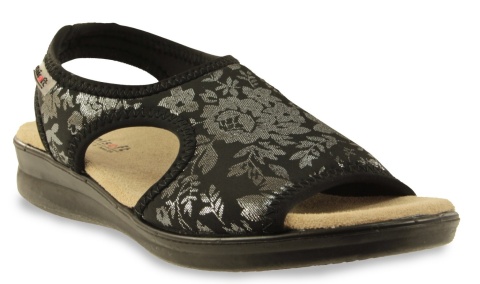 Sandały damskie Jezzi 24SD02-7196 czarny/silver