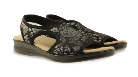 Sandały damskie Jezzi 24SD02-7196 czarny/silver