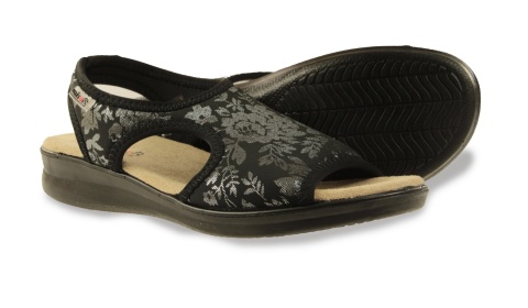 Sandały damskie Jezzi 24SD02-7196 czarny/silver