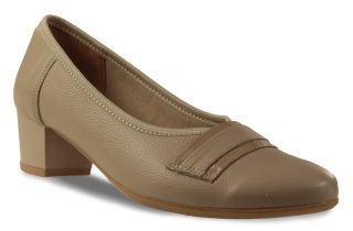 Skórzane półbuty Monax MK3 ciepły beż