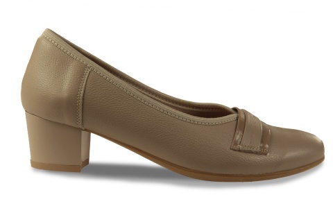 Skórzane półbuty Monax MK3 ciepły beż