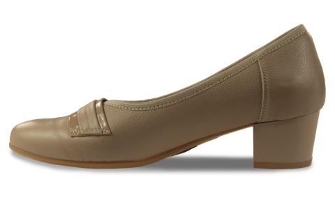 Skórzane półbuty Monax MK3 ciepły beż