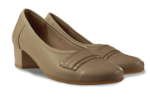 Skórzane półbuty Monax MK3 ciepły beż