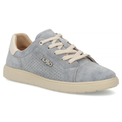 Skórzane sneakersy Filippo DP6738/26 BL niebieski