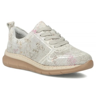 Skórzane sneakersy damskie Filippo DP7573/26 GR szary