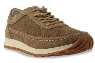 Skórzane sneakersy damskie na platformie Sergio Leone SP-001 j. brąz