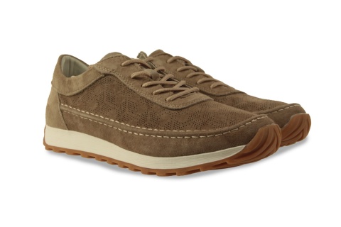 Skórzane sneakersy damskie na platformie Sergio Leone SP-001 j. brąz