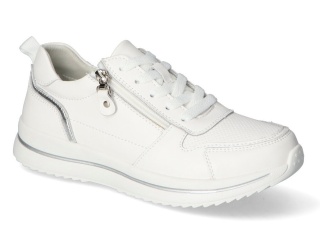 Skórzane sneakersy damskie na platformie Evento 26SP17-9784 biały