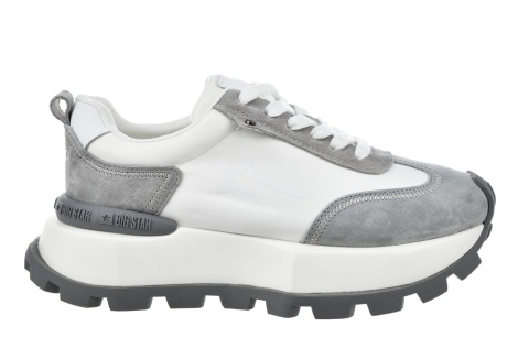 Sneakersy damskie BIG STAR OO274A231 biało/szary