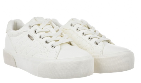 Trampki damskie na platformie Big Star OO274A464 biały