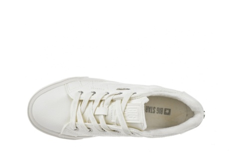 Trampki damskie na platformie Big Star OO274A464 biały