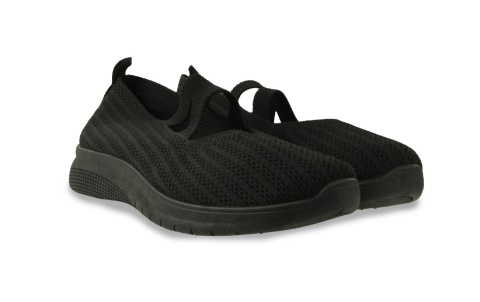 Damskie półbuty tekstylne Cabin 25705-1 czarny