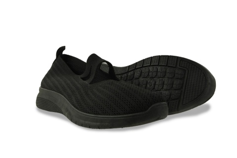 Damskie półbuty tekstylne Cabin 25705-1 czarny