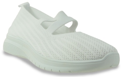 Damskie półbuty tekstylne Cabin 25705-12 biały