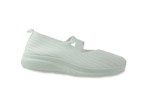 Damskie półbuty tekstylne Cabin 25705-12 biały