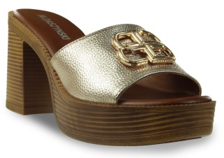 Klapki damskie M. Daszyński MR24146-3 złoty