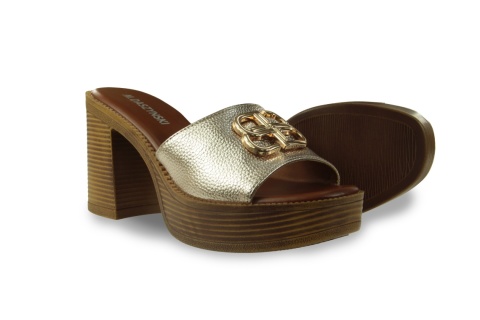 Klapki damskie M. Daszyński MR24146-3 złoty