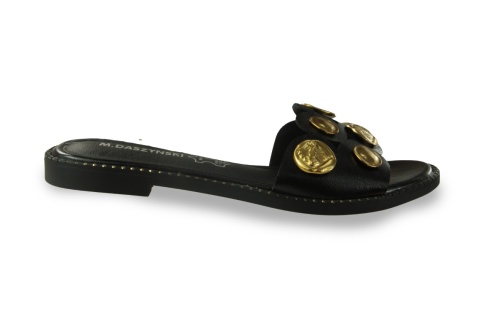 Klapki damskie M. Daszyński MR24148-4 czarny