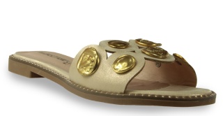 Klapki damskie M. Daszyński MR24148-4 złoty