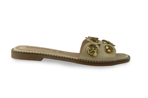 Klapki damskie M. Daszyński MR24148-4 złoty