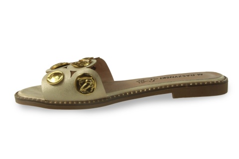 Klapki damskie M. Daszyński MR24148-4 złoty