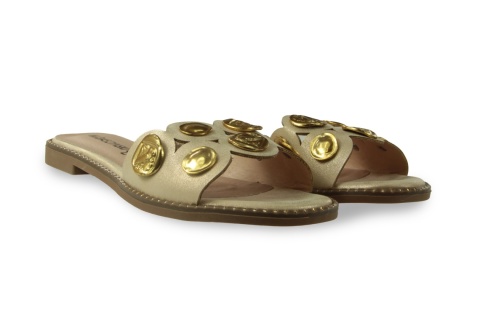 Klapki damskie M. Daszyński MR24148-4 złoty