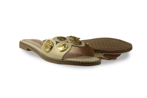 Klapki damskie M. Daszyński MR24148-4 złoty