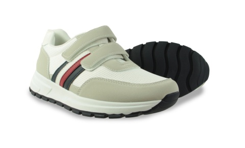 Obuwie męskie sportowe na rzep H2468-3 szary