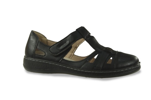 Półbuty damskie ażurowe Cabin 22T90-1 czarny