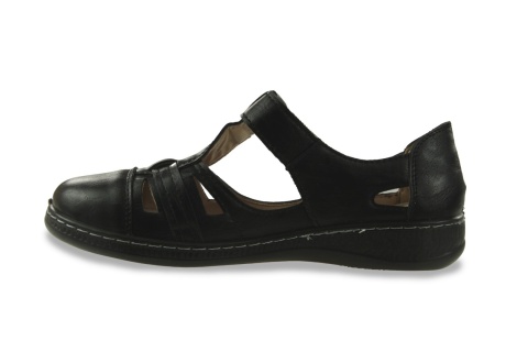 Półbuty damskie ażurowe Cabin 22T90-1 czarny