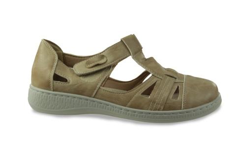 Półbuty damskie ażurowe Cabin 22T90-5 beż