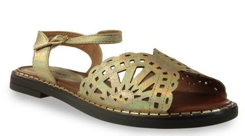 Sandały damskie M. Daszyński MR2266-16 złoty