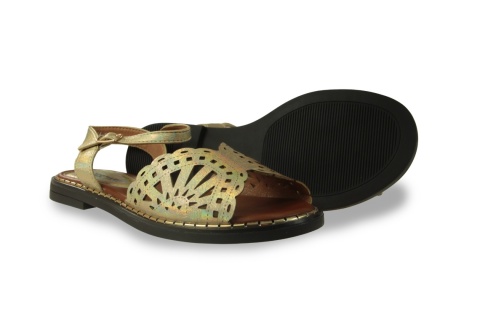 Sandały damskie M. Daszyński MR2266-16 złoty