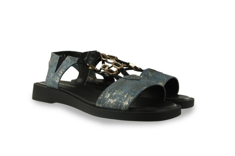 Sandały damskie M. Daszyński MR24124-3 niebieski