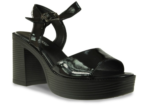 Sandały damskie M.Daszyński MR24146-2 czarny lakier