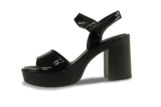 Sandały damskie M.Daszyński MR24146-2 czarny lakier