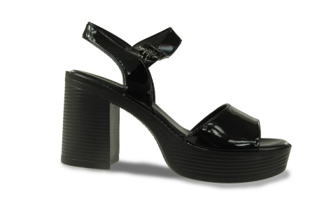 Sandały damskie M.Daszyński MR24146-2 czarny lakier