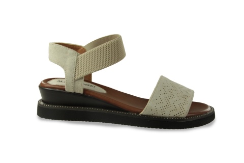 Sandały damskie na platformie M. Daszyński MR2267-8 beż