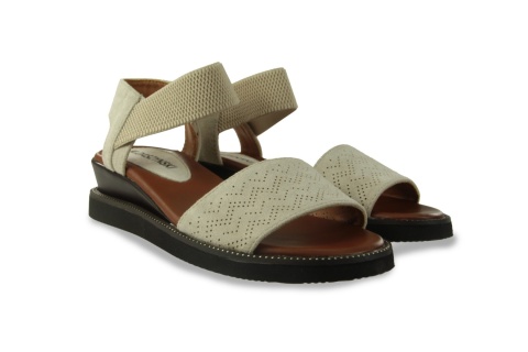 Sandały damskie na platformie M. Daszyński MR2267-8 beż