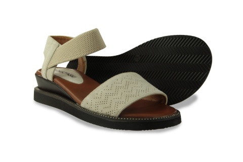 Sandały damskie na platformie M. Daszyński MR2267-8 beż