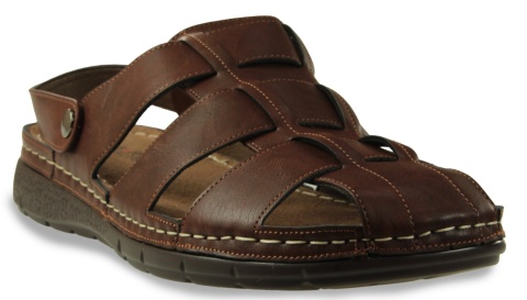 Sandały męskie Unisoft 26MN02-9924 brąz