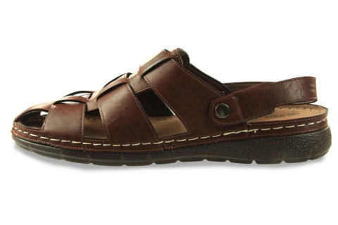 Sandały męskie Unisoft 26MN02-9924 brąz