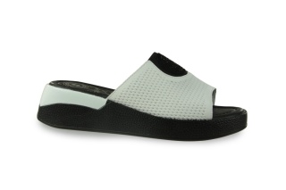 Skórzane klapki 25SD18-8479 biały