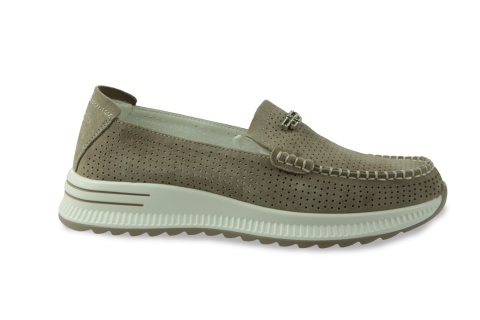 Skórzane mokasyny 26PB32-9793 beż