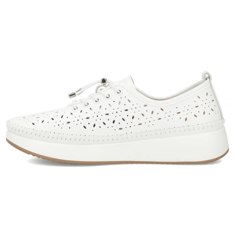Skórzane obuwie damskie Filippo DP7535/26 WH biały