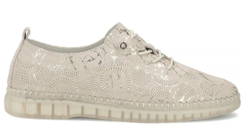 Skórzane obuwie damskie Filippo DP7810/26 GO złoty