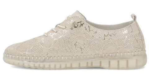 Skórzane obuwie damskie Filippo DP7810/26 GO złoty